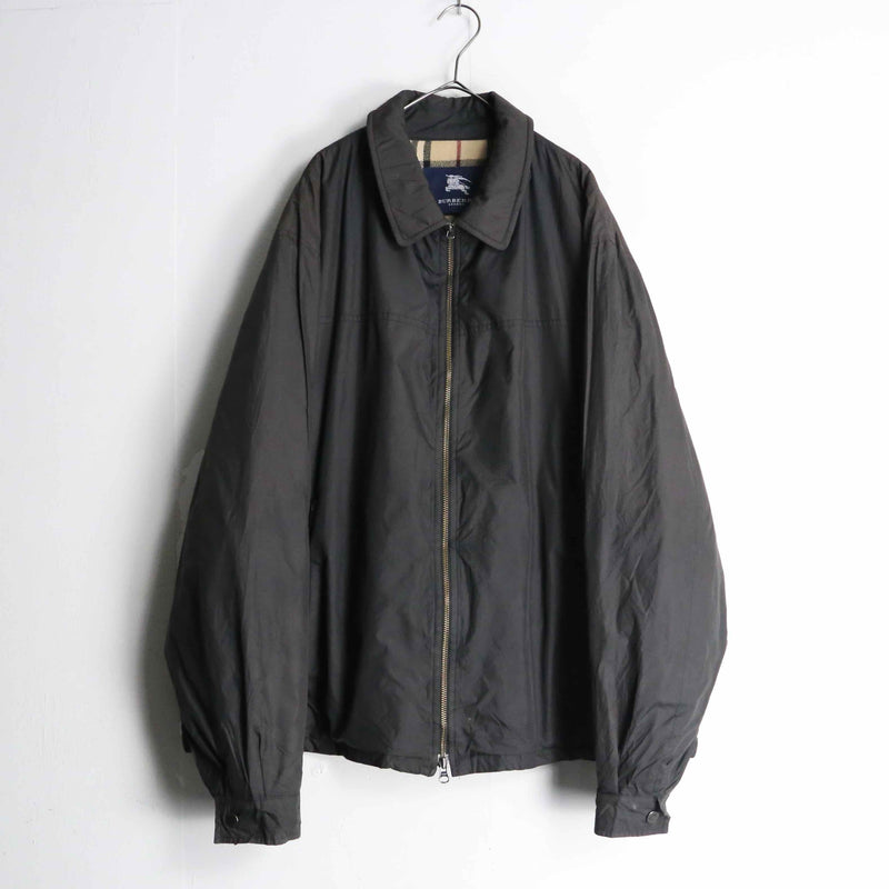 "Burberry" dark grey color nylon jacket