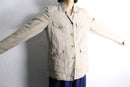beige linen safari jacket