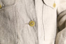 beige linen safari jacket