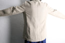 beige linen safari jacket