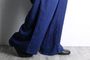 00’s “LAND’S END” navy wide linen pants