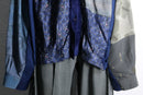 "Re:make" multi fabric patchwork big shirt
