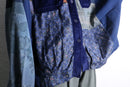 "Re:make" multi fabric patchwork big shirt