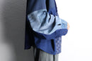 "Re:make" multi fabric patchwork big shirt
