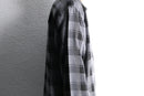 “PRONTI” monotone check loose L/S shirt