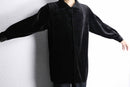 black color poly velour shirt