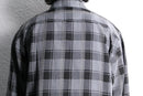 “PRONTI” monotone check loose L/S shirt