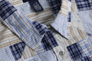 "DENIM&Co." patchwork design cotton shirt
