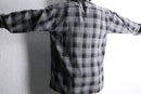 “PRONTI” monotone check loose L/S shirt