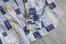 "DENIM&Co." patchwork design cotton shirt