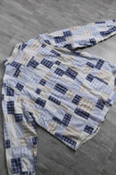 "DENIM&Co." patchwork design cotton shirt