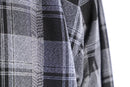 “PRONTI” monotone check loose L/S shirt