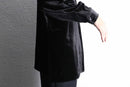 black color poly velour shirt