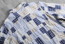 "DENIM&Co." patchwork design cotton shirt