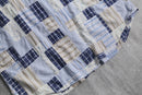 "DENIM&Co." patchwork design cotton shirt