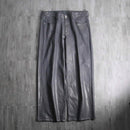 2000s coating baggy silver pants
