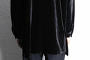 black color poly velour shirt