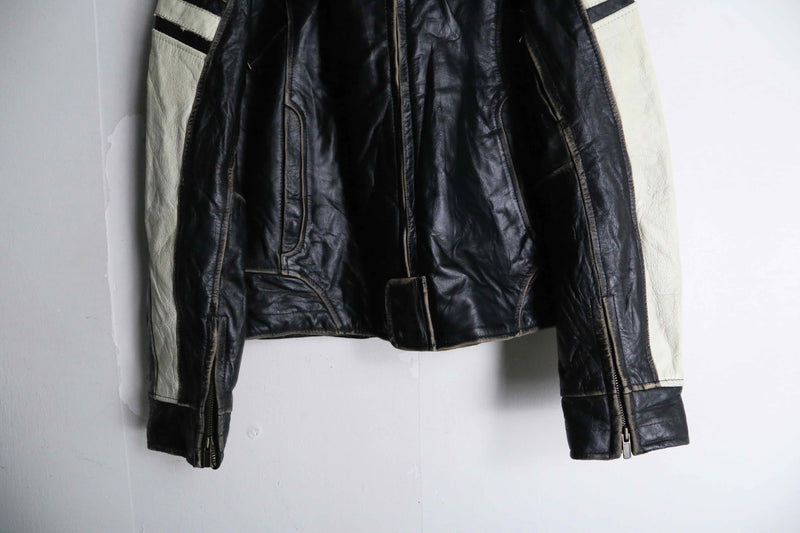 stand collar black riders jacket