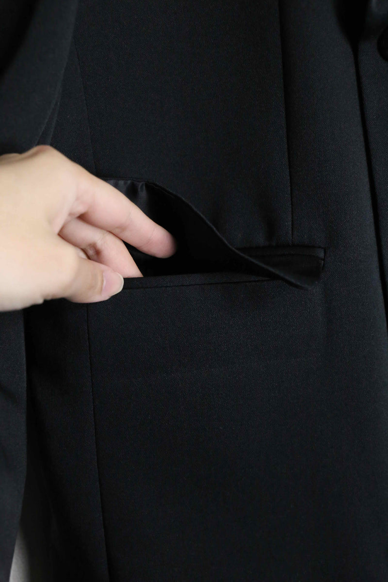 black double tailored jacket