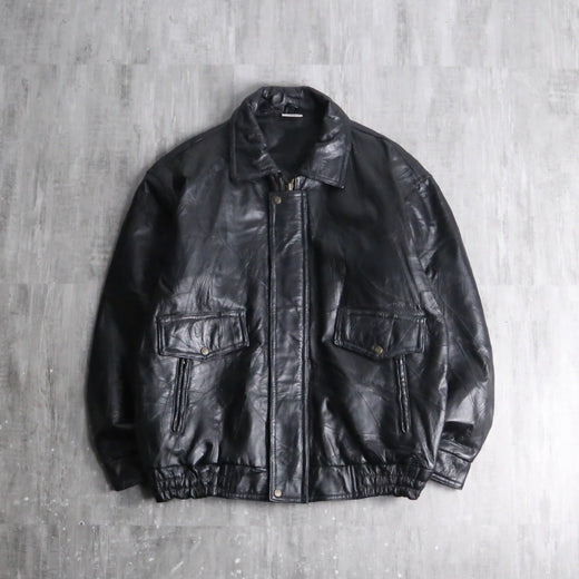patchwork leather jacket