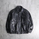 patchwork leather jacket