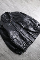 patchwork leather jacket