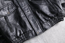 patchwork leather jacket