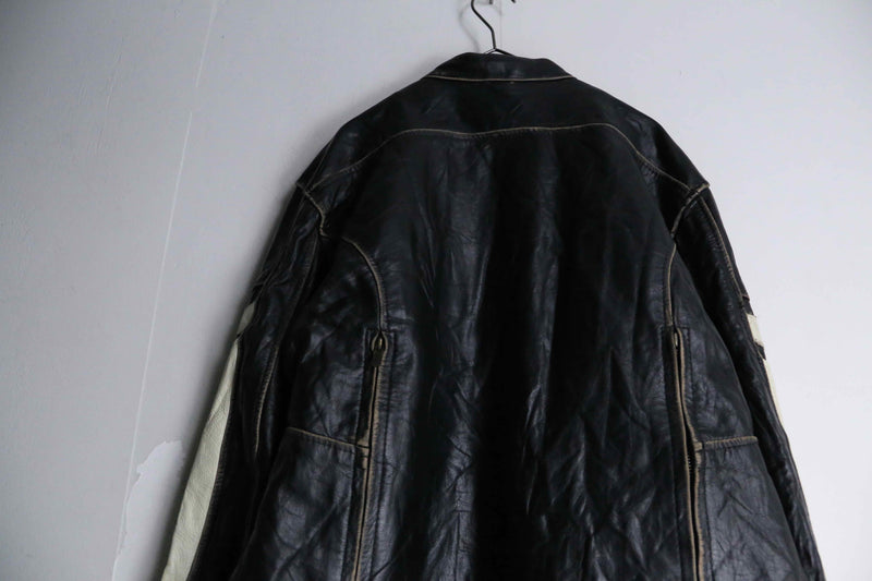 stand collar black riders jacket