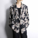 full pattern rayon easy tailored jacket