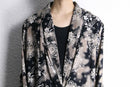 full pattern rayon easy tailored jacket