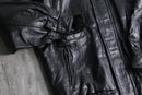 patchwork leather jacket