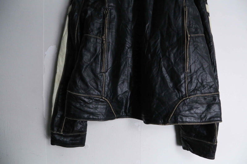 stand collar black riders jacket