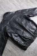 patchwork leather jacket