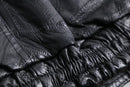 patchwork leather jacket