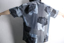 "PRONTI"panther pattern mesh s/s shirt