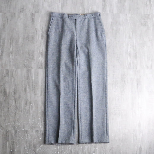 melange gray wide straight slacks