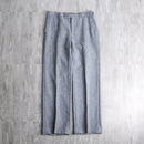melange gray wide straight slacks