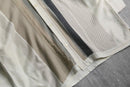 90-00's Silver Silk switching knit shirt