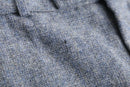 melange gray wide straight slacks