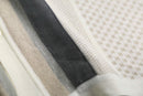 90-00's Silver Silk switching knit shirt