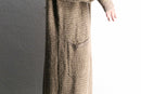“LAUREN” low gauge knit long gown