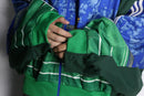 "Re:make" dolman sleeve track jacket