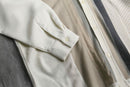 90-00's Silver Silk switching knit shirt