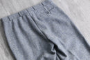 melange gray wide straight slacks