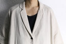 linen side open easy jacket