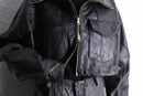 ''Re:makn''pattern short leather jacket