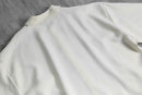 90-00's Silver Silk switching knit shirt