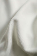 90-00's Silver Silk switching knit shirt