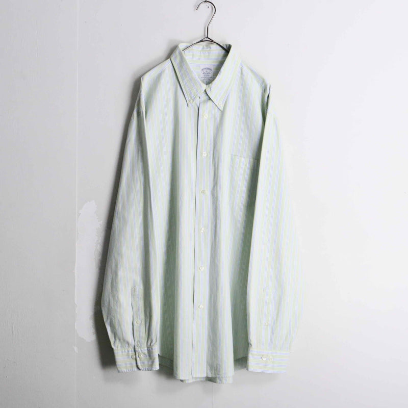 “BROOKS BROTHERS” pail tone stripe shirt