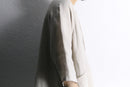 linen side open easy jacket